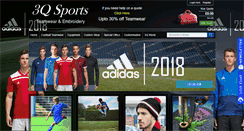 Desktop Screenshot of 3qsports.co.uk